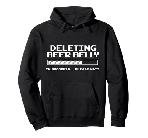 Löschen Bierbauch Bitte warten Sie Loading Bar Lustig Männer Frauen Pullover Hoodie von Beer Belly Deleting Progress Bar