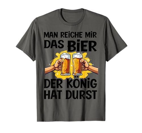 Man Reiche Mir Das Bier Lustiges Bierliebhabergeschenk T-Shirt Man Reiche Mir Das Bier Lustiges Bierliebhabergeschenk T-Shirt von Beer King Cheers Men's Humor Graphic Tee
