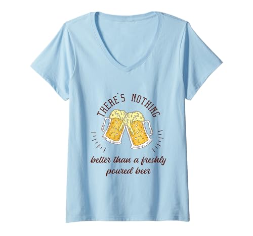 Damen Es gibt nichts Besseres als ein frisch eingegossenes Biergeschenk T-Shirt mit V-Ausschnitt Damen Es gibt nichts Besseres als ein frisch eingegossenes Biergeschenk T-Shirt mit V-Ausschnitt von Beer Lover Designs Shirt Merch & Co.
