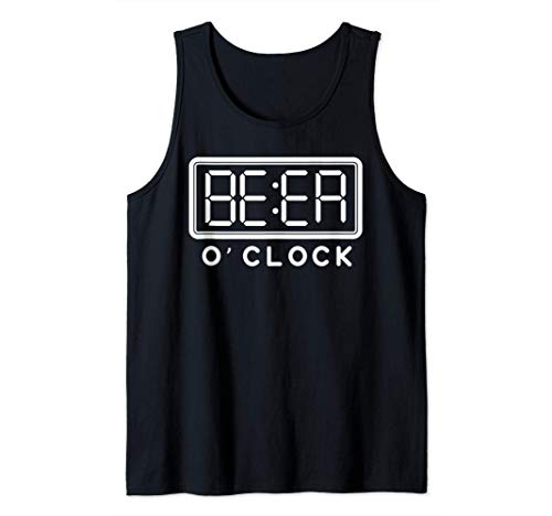 Beer O'Clock Shirt Funny Beer Drinking Men Women Gift Tank Top von Beer O'Clock Shirt Funny Beer Drinking Gift