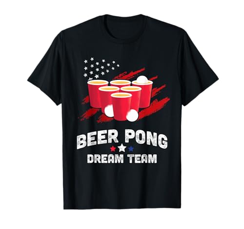 Beer Pong T-Shirt für Herren Beer Pong Dream Team T-Shirt von Beer Pong T Shirt Tank Top for Men Dream Team