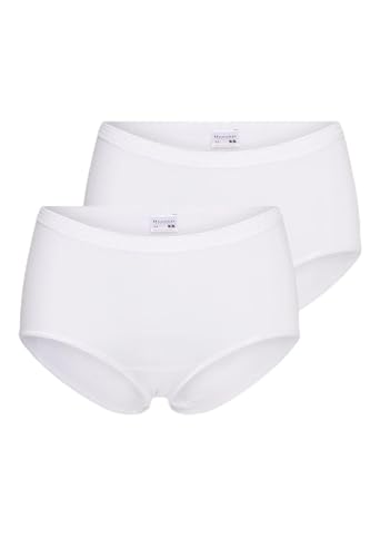 Beeren 2er Pack Damen Slip - Midi Comfort - Frottee-Zwickel - L - Weiß, blank, L von Beeren