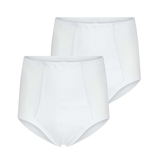 Startex/Beeren 2er Pack Taille Herren Slip Rippe - XXL - Weiß, blank, XXL von Beeren