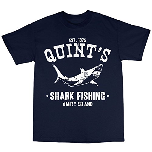 Quint's Shark Fishing T-Shirt von Bees Knees Tees