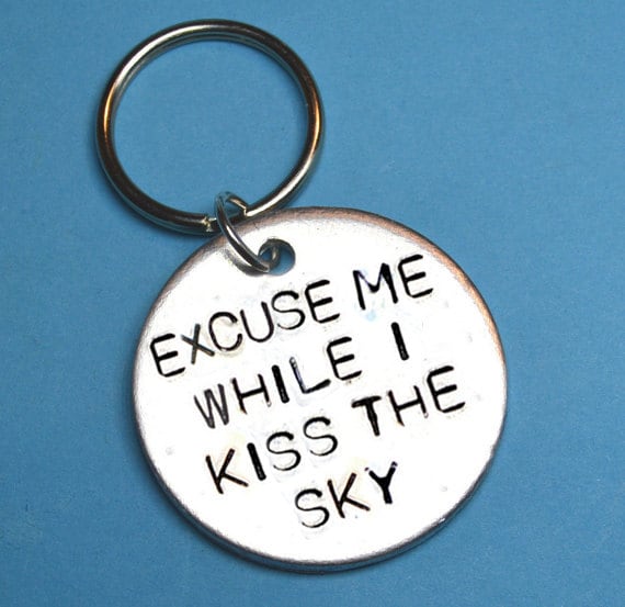 Gitarre-Geschenk, Weihnachtsgeschenk, Jimi Hendrix, Entschuldigung, Die Mir Während Ich Küssen Den Himmel, Song Texte, Uk, Rock, Handgestempelt von BeesHandStampedGifts