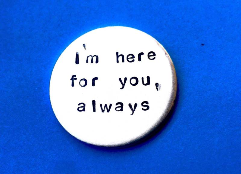 Weihnachtsgeschenk Für Freund - Ich Bin Immer Sie Da, Geschenk Münze Ihn Personalisiert, Der Mutter von BeesHandStampedGifts