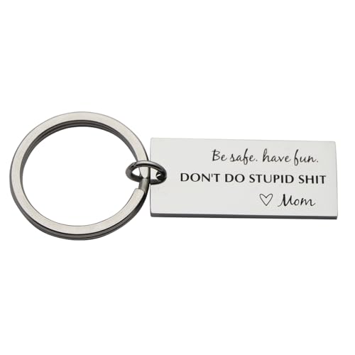 Beeshion Lustiges Geschenk für Kinder, Aufschrift "Don't Do Stupid Shit", Geschenk für Fahrer, Geschenk für Jugendliche, Be Safe Have Fun Don't Do Stupid Shit Mom, Large von Beeshion