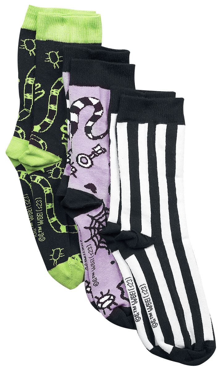 Beetlejuice Beetlejuice Socken multicolor in EU 35-38 von Beetlejuice