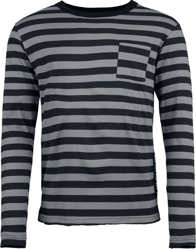 Beetlejuice It's Show Time! Langarmshirt grau schwarz in S von Beetlejuice