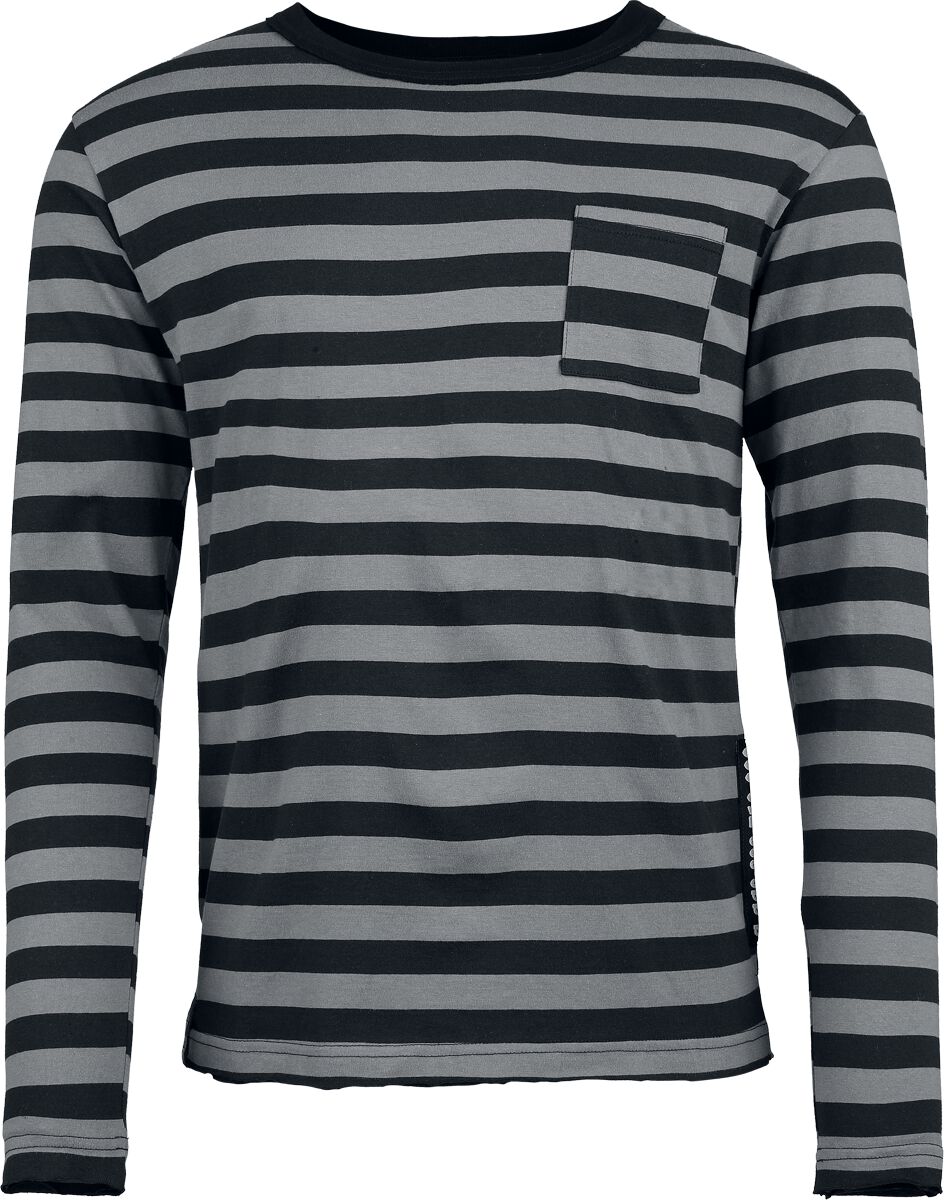 Beetlejuice It's Show Time! Langarmshirt grau schwarz in XL von Beetlejuice