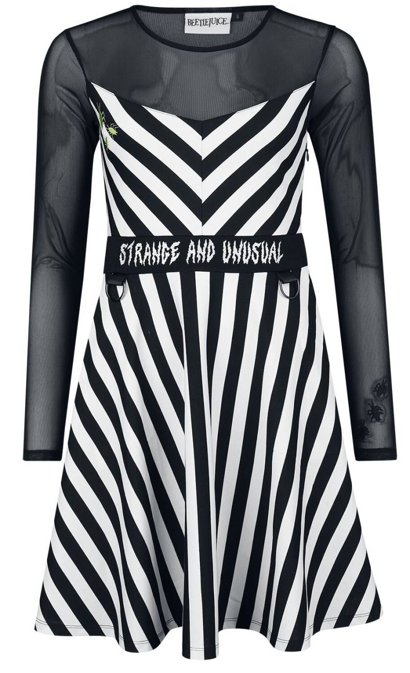 Beetlejuice  Kurzes Kleid schwarz weiß in L von Beetlejuice