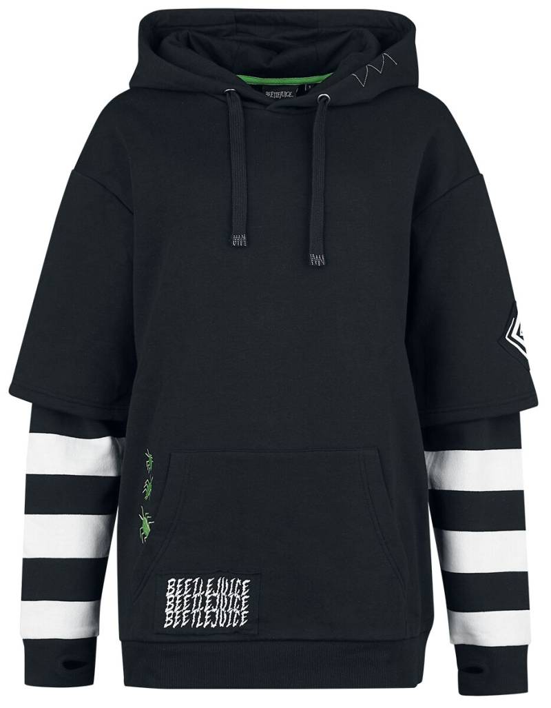 Beetlejuice Strange And Unusual Kapuzenpullover schwarz in S von Beetlejuice