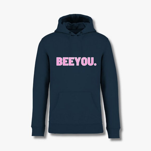 Beeyou. Clothes Hoodie aus Bio-Baumwolle mit gepunktetem Beeyou.-Design von Beeyou. Clothes