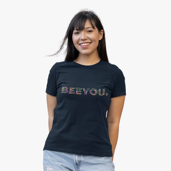 Beeyou. Clothes T-Shirt aus Bio-Baumwolle mit Blumen Beeyou.-Design von Beeyou. Clothes