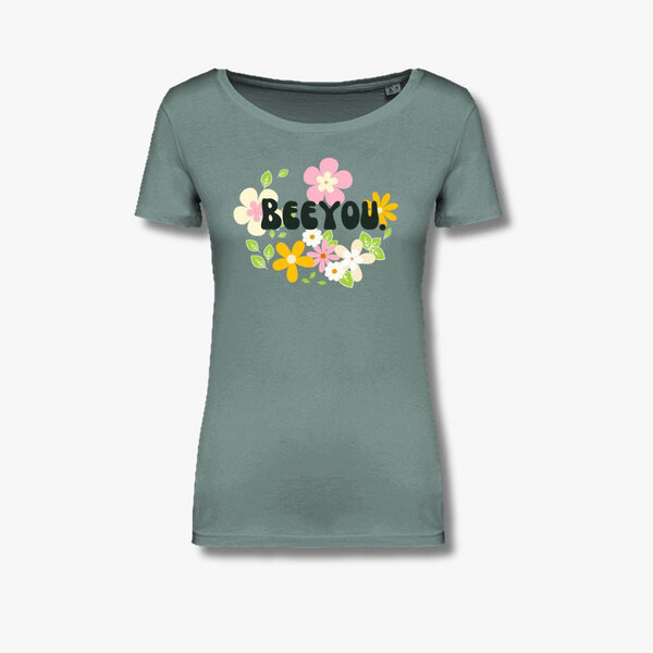 Beeyou. Clothes T-Shirt aus Bio-Baumwolle mit Flower-Design von Beeyou. Clothes