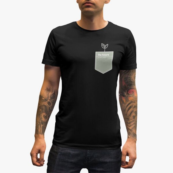 Beeyou. Clothes T-Shirt aus Bio-Baumwolle mit Future in your Pocket-Design von Beeyou. Clothes