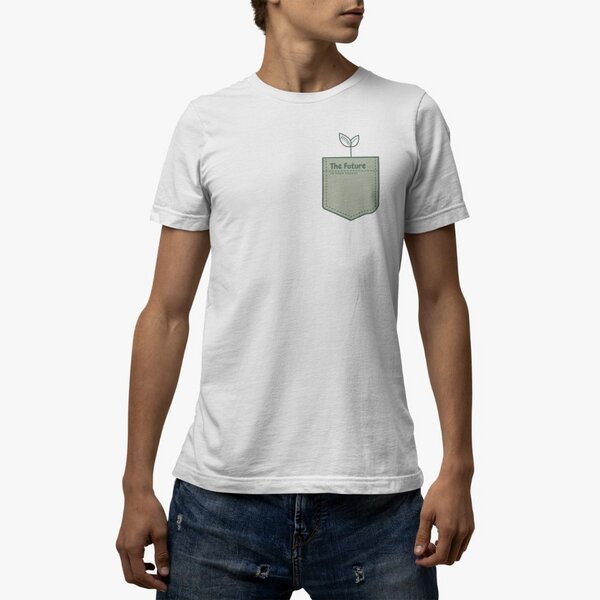 Beeyou. Clothes T-Shirt aus Bio-Baumwolle mit Future in your Pocket-Design von Beeyou. Clothes