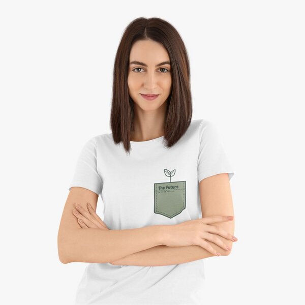 Beeyou. Clothes T-Shirt aus Bio-Baumwolle mit Future in your Pocket-Design von Beeyou. Clothes