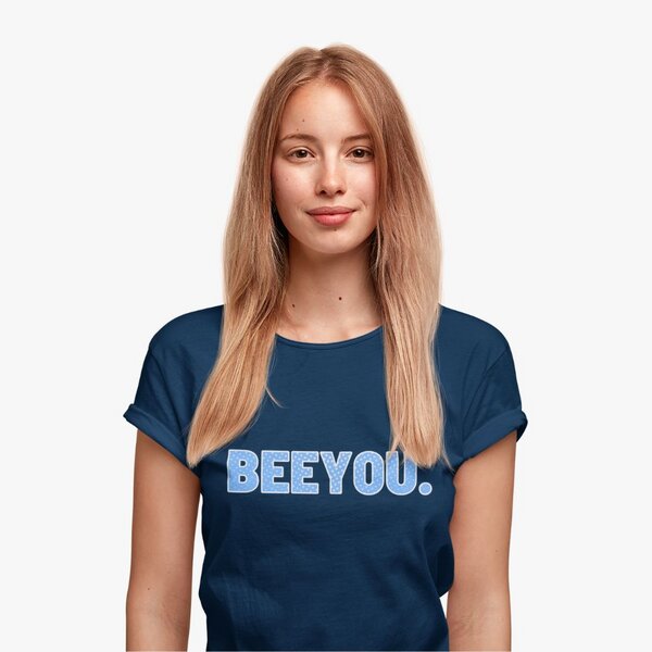 Beeyou. Clothes T-Shirt aus Bio-Baumwolle mit gepunktetem Beeyou-Design von Beeyou. Clothes