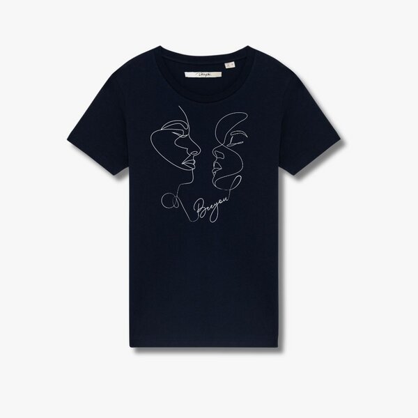 Beeyou. Clothes T-Shirt aus Bio-Baumwolle mit two Faces-Design von Beeyou. Clothes