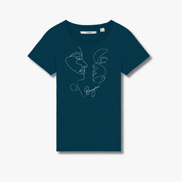 Beeyou. Clothes T-Shirt aus Bio-Baumwolle mit two Faces-Design von Beeyou. Clothes