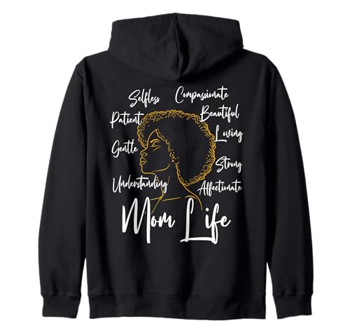 Mama Leben Liebevoll Schön Stark Mutter Muttertag Damen Kapuzenjacke Mama Leben Liebevoll Schön Stark Mutter Muttertag Damen Kapuzenjacke von Befähigung Zur Mutterschaft Juneteenth Schwarze