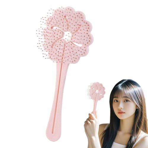 Befeixue Entwirrende Haarbürste,Haarentwirrungsbürste - Vent Soft Hair Detangler Brush | Nass- und Trockenbürste in Blütenblattform, entwirrende Paddelbürste für Frauen und Mädchen, glättet das Haar von Befeixue