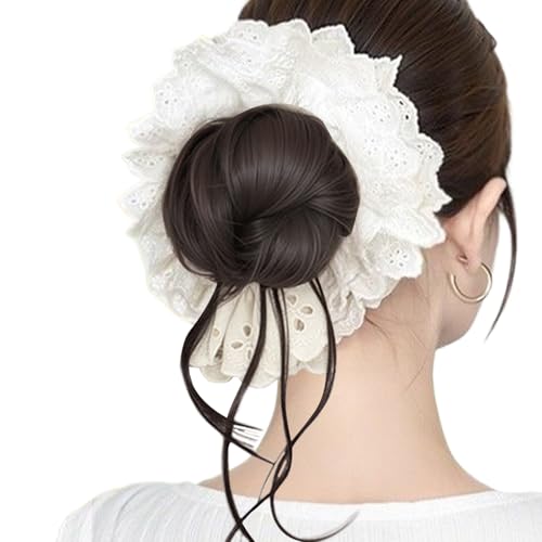 Befeixue Messy Bun Haarteil | Lockige Dutt Extensions Für Frauen,Spiralschlauch Pferdeschwanzhalter Elastisches Haarband Für Casual Hochzeit von Befeixue