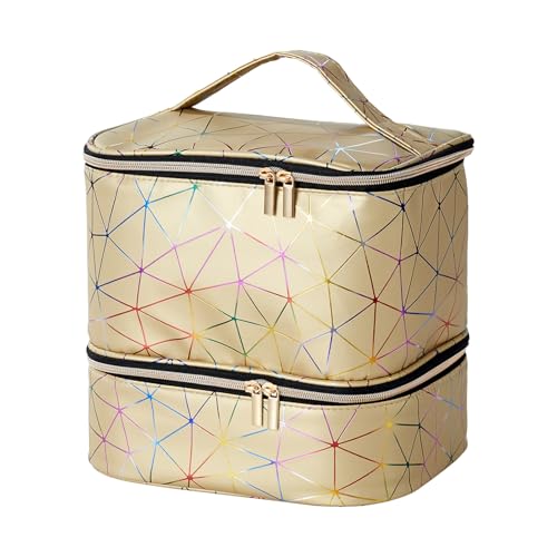 Nagellack Aufbewahrungstasche | Tragbare Maniküre Organizer Tasche | Nagellack Reise Aufbewahrungsbox | Doppelschichtiger Nageltrocknerkoffer | Nagellack Tragetasche Für 30 Flaschen von Befeixue