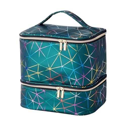 Nagellack Aufbewahrungstasche | Tragbare Maniküre Organizer Tasche | Nagellack Reise Aufbewahrungsbox | Doppelschichtiger Nageltrocknerkoffer | Nagellack Tragetasche Für 30 Flaschen von Befeixue