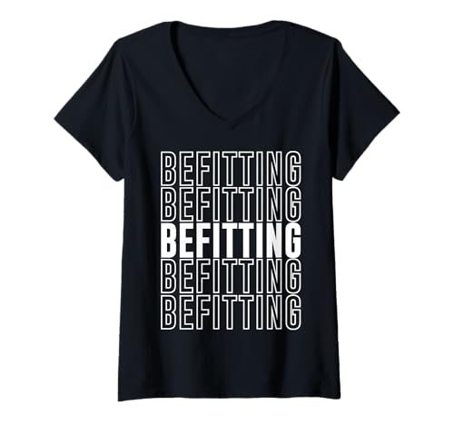 Damen standesgemäß T-Shirt mit V-Ausschnitt Damen standesgemäß T-Shirt mit V-Ausschnitt von Befitting Apparel