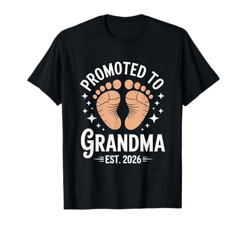 Befördert zu Oma Est 2025 Großeltern Baby Design T-Shirt von Befördert zu Oma Est 2025 Großelternteil