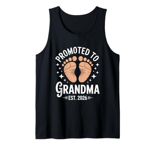 Befördert zu Oma Est 2025 Großeltern Baby Design Tank Top von Befördert zu Oma Est 2025 Großelternteil