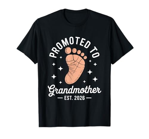 Befördert zu Oma Est 2025 Großeltern Baby T-Shirt von Befördert zu Oma Est 2025 Großelternteil