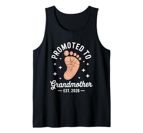Befördert zu Oma Est 2025 Großeltern Baby Tank Top von Befördert zu Oma Est 2025 Großelternteil
