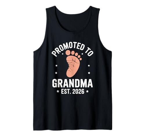 Befördert zu Oma Est 2025 Großeltern Baby lustig Tank Top von Befördert zu Oma Est 2025 Großelternteil