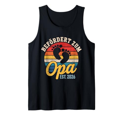 Herren Befördert zum Opa 2026 Baby Ankündigung Tank Top von Befördert zum Opa 2026 Baby Ankündigung Shop