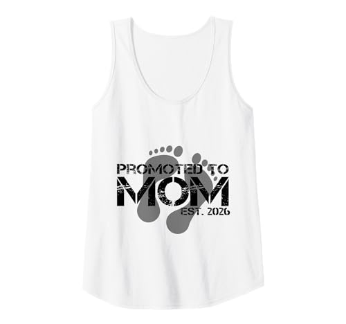 Damen Promoted To Mom Est. 2026 Tank Top Damen Promoted To Mom Est. 2026 Tank Top von Beförderung Zur Mutter Humorvolle Grafik
