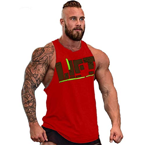 Befox Tank Top Herren Ärmelloses Muskelshirts Gym Fitness Bodybuilding Lift Stringer Weste von Befox