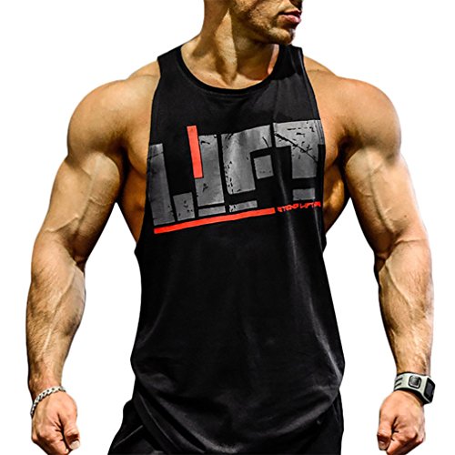 Befox Tank Top Herren Ärmelloses Muskelshirts Gym Fitness Bodybuilding Lift Stringer Weste von Befox