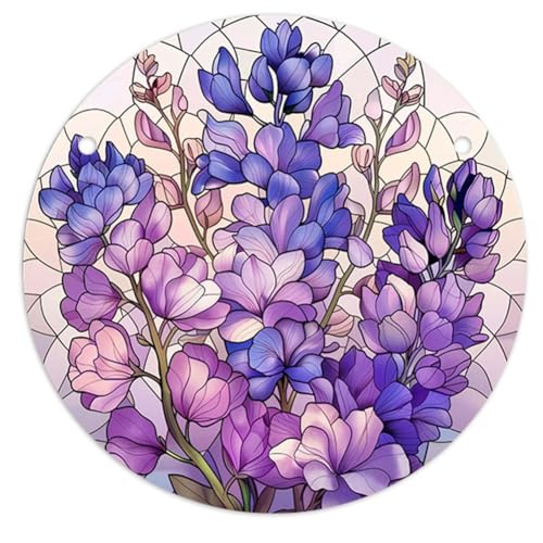 Begchy 4 Stück Anhänger Scheibe Acryl mit Kette Anhänger Retro Europäische Blume Bunte Anhänger Damen Zubehör YK287 von Begchy