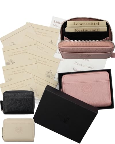BeginnerBudget® Budget Planner Portemonnaie Damen – Budget Geldbörse mit Münzfach, 8 Dashboards & 11 Stickern – Perfekt für Sparplaner, Umschlagmethode & Cash Stuffing (Rosa) von BeginnerBudget