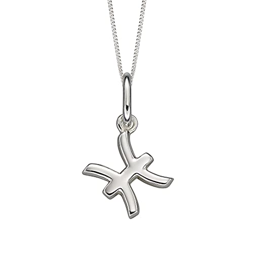Beginnings Halskette aus 925er-Sterlingsilber, für Damen, Teenager, Mädchen, Fische, Sternzeichen, Sternzeichen, Astrologie-Symbol-Halskette, Länge 41–46 cm, mit Geschenkkarte Beginnings Halskette aus 925er-Sterlingsilber, für Damen, Teenager, Mädchen, Fische, Sternzeichen, Sternzeichen, Astrologie-Symbol-Halskette, Länge 41–46 cm, mit Geschenkkarte von Beginnings