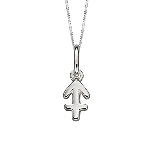 Beginnings Halskette aus 925er-Sterlingsilber, für Damen, Teenager, Mädchen, Schütze, Sternzeichen, Sternzeichen, Astrologie-Symbol-Halskette, Länge 41–46 cm, mit Geschenkkarte von Beginnings