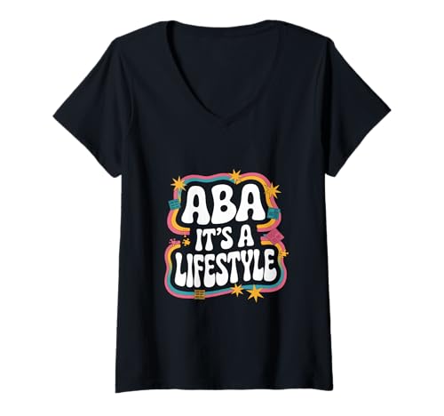 Damen ABA Es ist ein Lifestyle-Verhaltensanalytiker T-Shirt mit V-Ausschnitt Damen ABA Es ist ein Lifestyle-Verhaltensanalytiker T-Shirt mit V-Ausschnitt von Behavior Analyst Applied Behavior Analysis