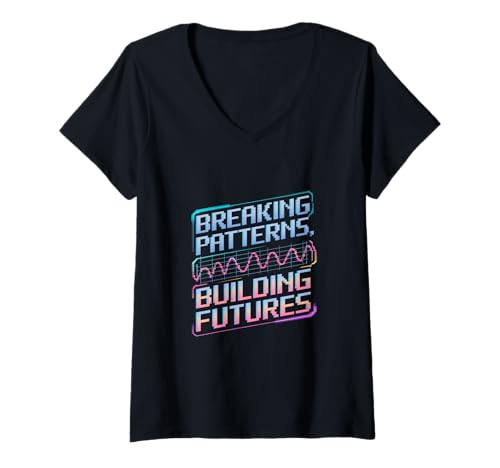 Damen Verhaltensanalytiker durchbrechen, um die Zukunft zu gestalten T-Shirt mit V-Ausschnitt Damen Verhaltensanalytiker durchbrechen, um die Zukunft zu gestalten T-Shirt mit V-Ausschnitt von Behavior Analyst Behavioral Science & Therapy