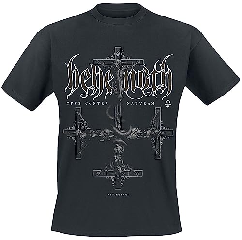 Behemoth Contra Männer T-Shirt schwarz L 100% Baumwolle Band-Merch, Bands von Behemoth