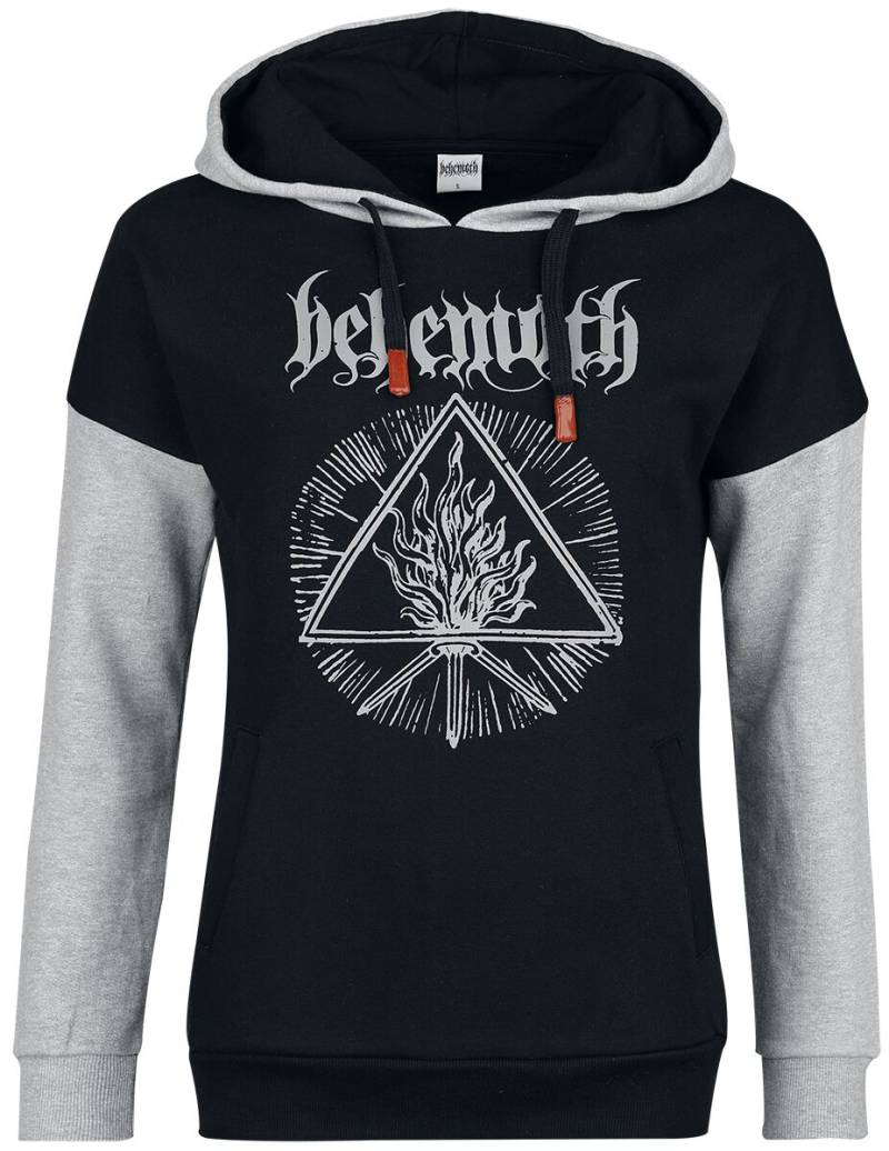 Behemoth Kapuzenpullover - Logo - XS bis XXL - für Damen - Größe M - schwarz/grau meliert  - EMP exklusives Merchandise! von Behemoth