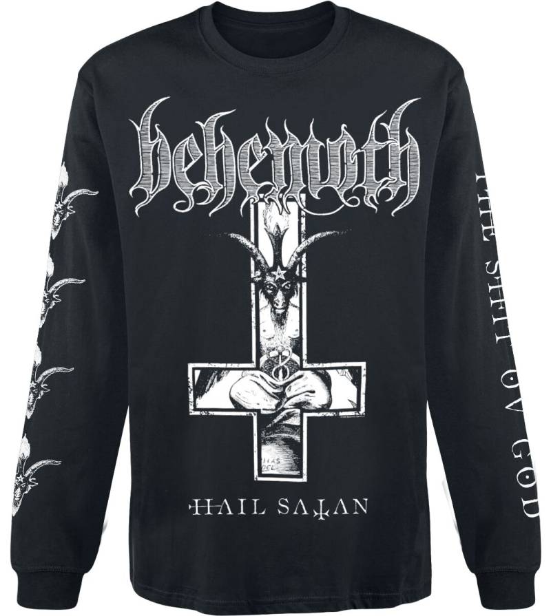 Behemoth Langarmshirt - Hail Satan - The Unholy Trinity Tour 2025 - S - für Männer - Größe S - schwarz  - Lizenziertes Merchandise! von Behemoth