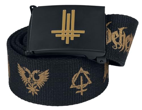 Behemoth Logo Unisex Gürtel schwarz 100% Polyester Band-Merch, Bands, Geschenke, Weihnachten von Behemoth